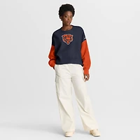 Sweat-shirt oversize à blocs de couleurs bleu marine des Chicago Bears pour femme