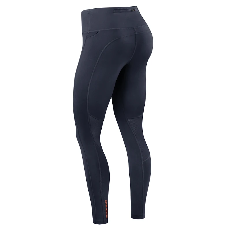 Legging Nike bleu marine Chicago Bears Primetime Epic Fast Dri-FIT pour femme