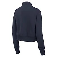 Sweat-shirt Nike bleu marine Chicago Bears Primetime Phoenix à demi-zip pour femme