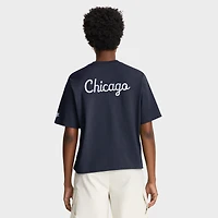 Women's Nike Navy Chicago Bears Rewind Pocket Boxy T-Shirt