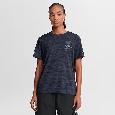 Women's Nike Navy Chicago Bears Sideline Velocity Dri-FIT T-Shirt