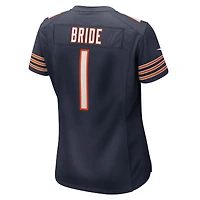 Maillot de match Nike numéro 1 Bride pour femme, bleu marine, Chicago Bears