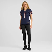 Maillot de match Nike numéro 1 Bride pour femme, bleu marine, Chicago Bears