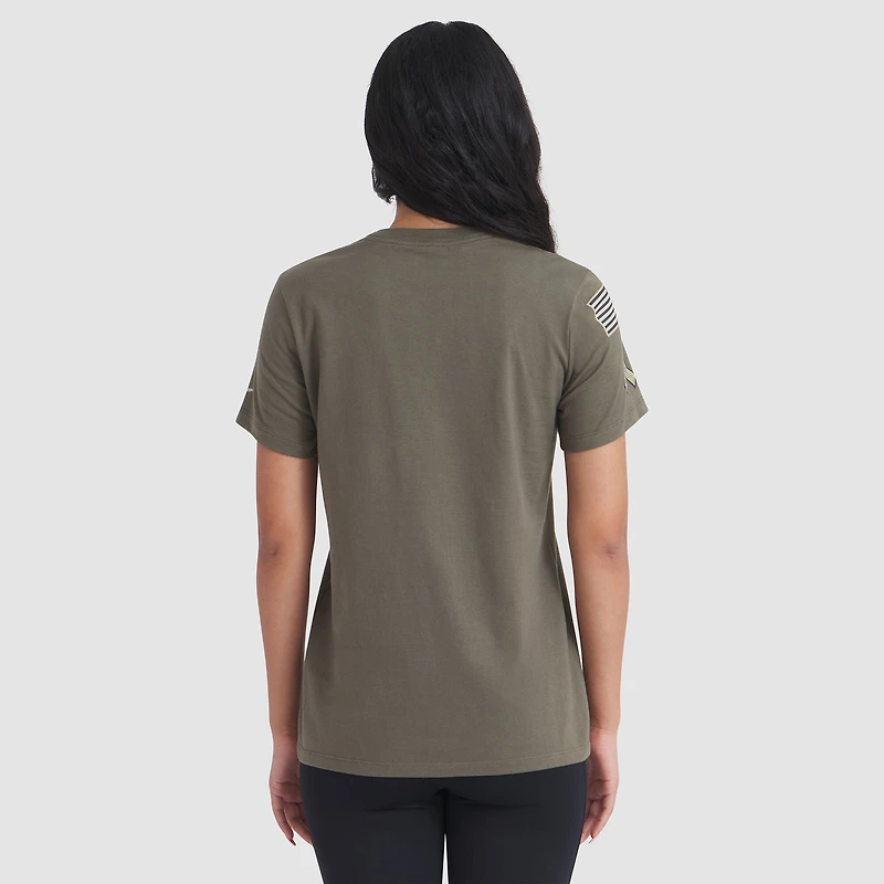 Women's Nike Olive Chicago Bears 2025 Salute to Service Sideline T-Shirt