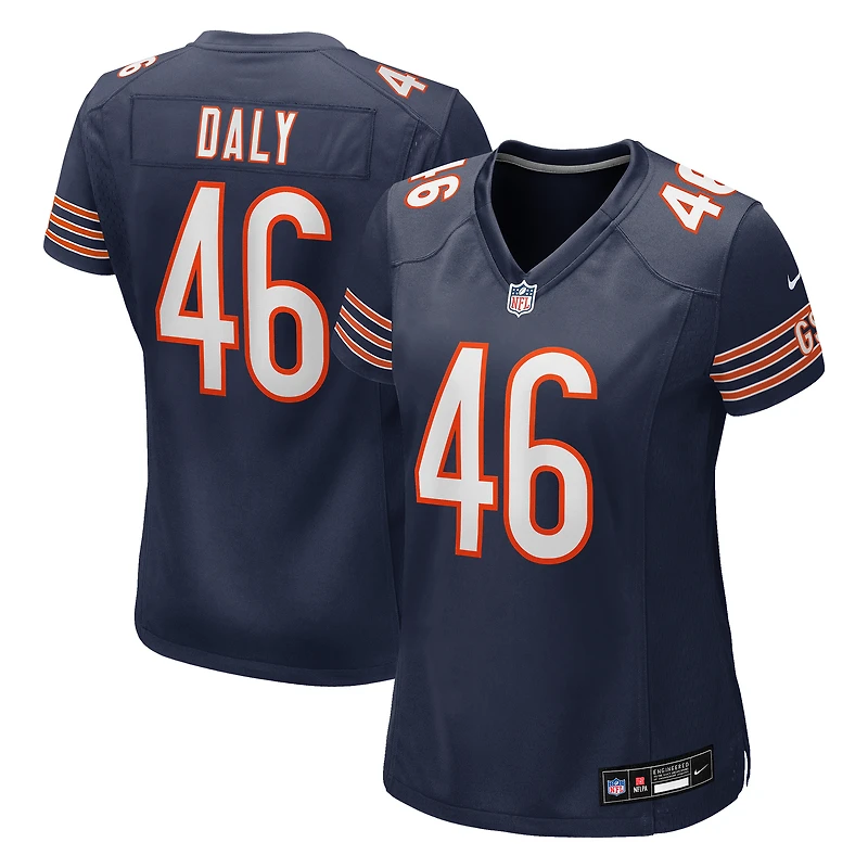 Women's Nike Scott Daly  Navy Chicago Bears Team Game Jersey