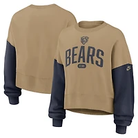 Sweat-shirt surdimensionné Nike Tan Chicago Bears pour femme