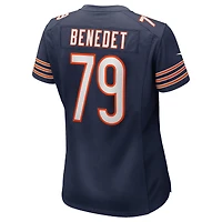 Women's Nike Theo Benedet  Navy Chicago Bears Team Game Jersey