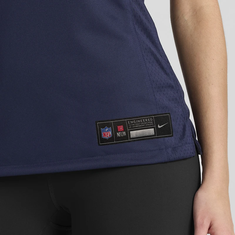 Maillot de match l'équipe Nike Trace McSorley pour femmes, bleu marine, Chicago Bears