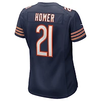 Maillot Nike Travis Homer bleu marine pour femme des Chicago Bears