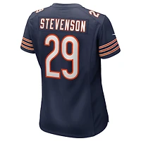 Maillot de match Nike Tyrique Stevenson bleu marine pour femme des Chicago Bears
