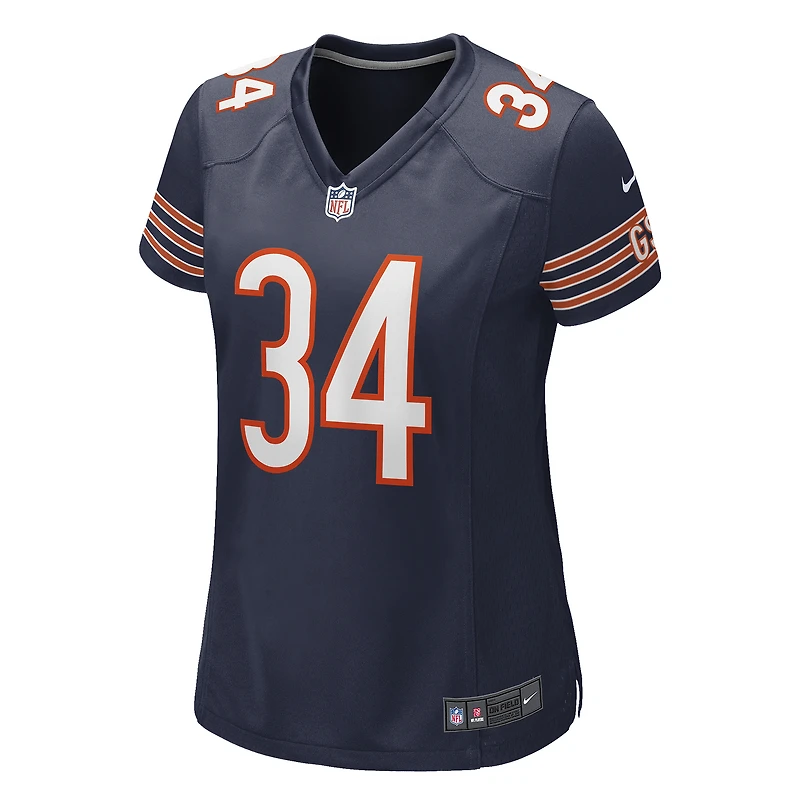 Maillot de joueur retraité Nike Walter Payton pour femme, bleu marine, Chicago Bears Game