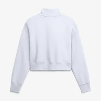 Women's Nike White Chicago Bears Oversized Phoenix Fleece Cropped Quarter-Zip Sweatshirt