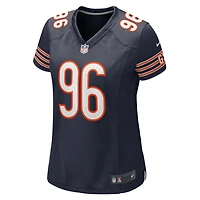 Maillot de match d'équipe des Chicago Bears Nike Zacch Pickens pour femme, bleu marine
