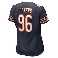 Maillot de match d'équipe des Chicago Bears Nike Zacch Pickens pour femme, bleu marine