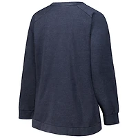 Women's Profile  Navy Chicago Bears Plus Acid Wash Raglan Sweatshirt