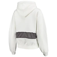 Refried Apparel pour femme Blanc Chicago Bears Sweat à capuche durable Crop Dolman