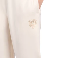 Pantalon de voyage en polaire taille haute pastel Chicago Bears pour femme, couleur crème Starter.