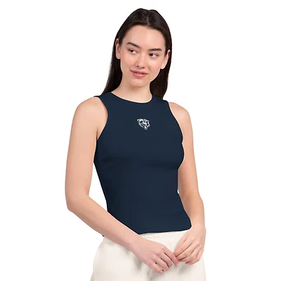 Débardeur court de sport Starter pour femme, bleu marine
