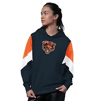 Sweat à capuche bleu marine Starter pour femme des Chicago Bears Scrimmage