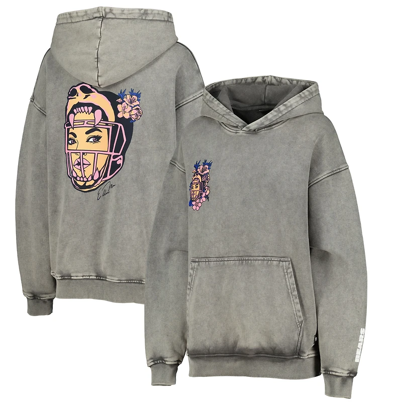 Women's The Wild Collective Gray Chicago Bears x Ellen Ma 2024 History Month Collection Pullover Hoodie