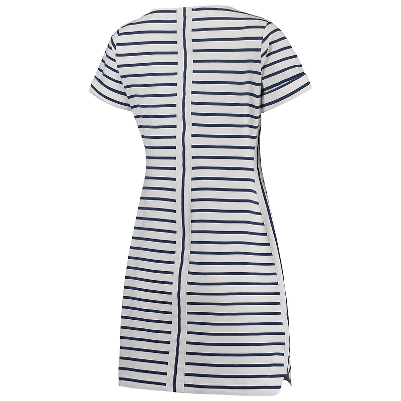 Women's Tommy Bahama White Chicago Bears Tri-Blend Jovanna Striped Dress