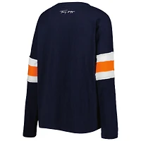 Women's Tommy Hilfiger Navy Chicago Bears Justine Long Sleeve Tunic T-Shirt