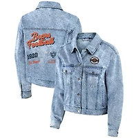 Veste en jean à boutons-pression pour femmes WEAR by Erin Andrews Chicago Bears
