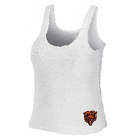 Women's WEAR by Erin Andrews Cream Chicago Bears Plus Cozy Scoop Neck Tank Top & Pants Set