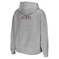 Women's WEAR by Erin Andrews Heathered Gray Chicago Bears Team Full-Zip Hoodie