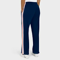 Women's WEAR by Erin Andrews Navy Chicago Bears Color-Block Straight Leg Pants