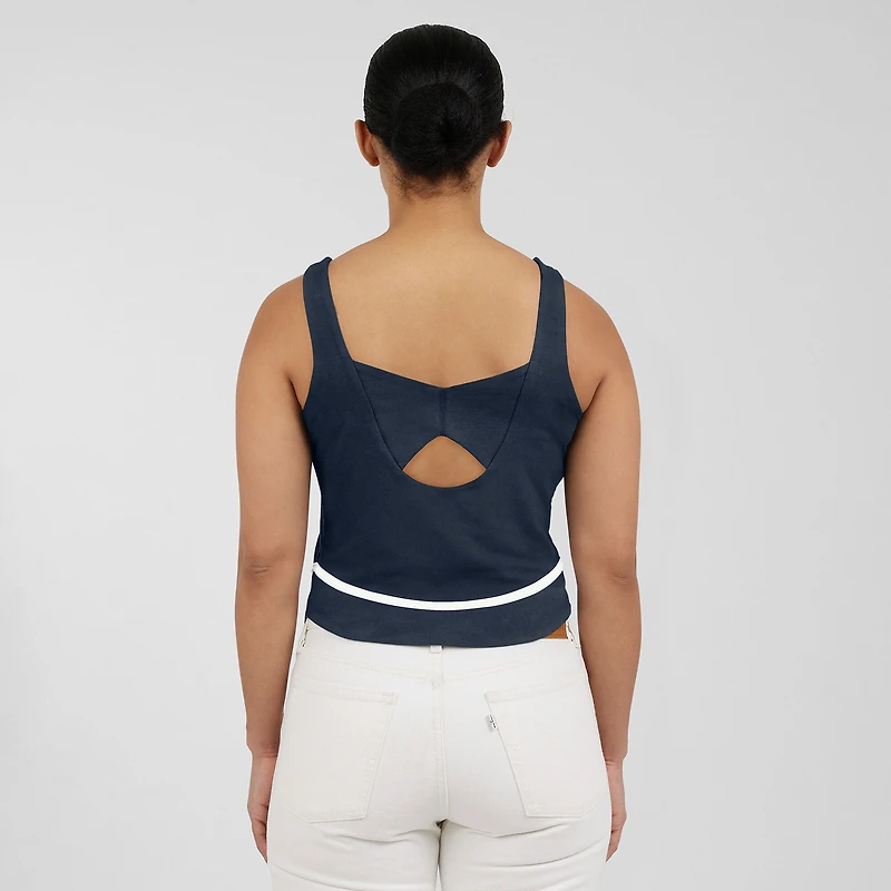 Débardeur à col carré bleu marine WEAR by Erin Andrews pour femme