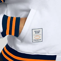 Women's WEAR by Erin Andrews White Chicago Bears Full-Snap Fleece Sweatshirt Jacket