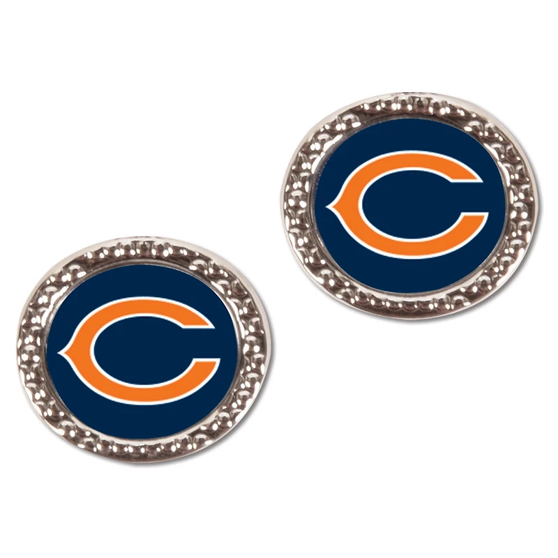 Boucles d'oreilles rondes WinCraft Chicago Bears pour femmes
