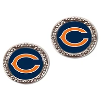 Boucles d'oreilles rondes WinCraft Chicago Bears pour femmes