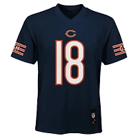Maillot de joueur réplique bleu marine Caleb Williams des Chicago Bears pour jeunes