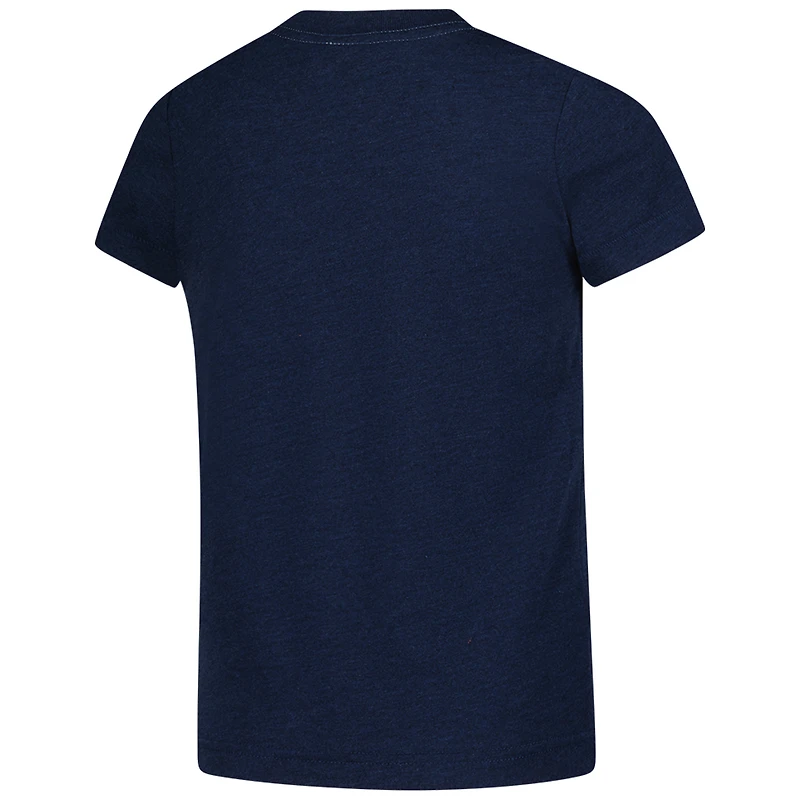 Youth Homage Navy Chicago Bears Love Sign x ASL 2.0 Tri-Blend T-Shirt
