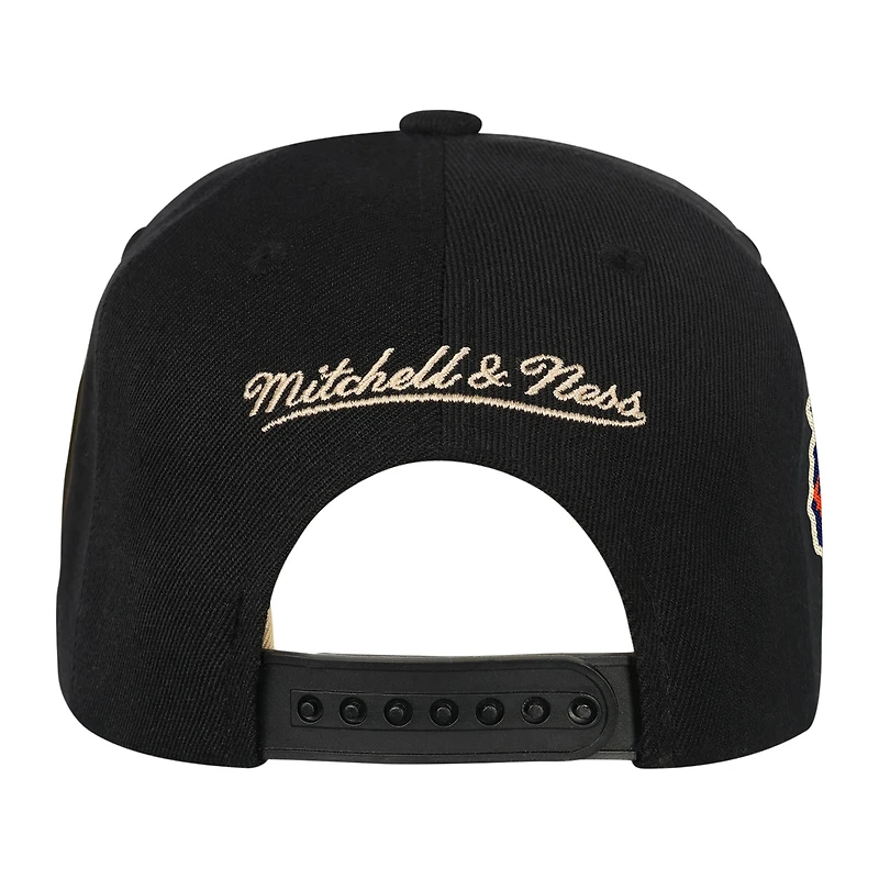 Casquette snapback Mitchell & Ness noire Chicago Bears crème pour jeune