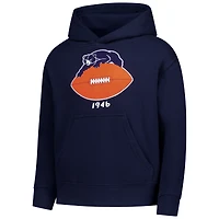 Sweat à capuche rétro Mitchell & Ness bleu marine Chicago Bears pour enfant