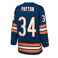 Maillot de hockey Mitchell & Ness Walter Payton bleu marine pour jeunes des Chicago Bears