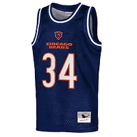 Maillot de basket-ball NFL pour jeunes Mitchell & Ness Walter Payton Navy, joueur retraité des Chicago Bears