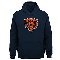 Sweat à capuche bleu marine avec logo de l'équipe des Chicago Bears pour jeunes