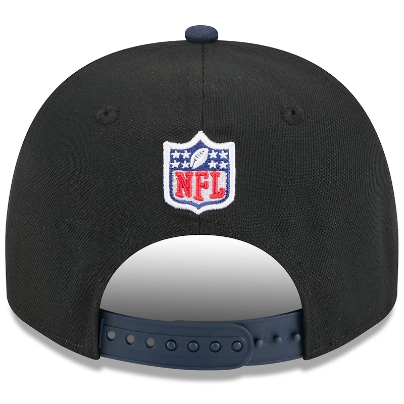 Youth New Era  Black/Navy Chicago Bears 2025 NFL Draft A-Frame 9FIFTY Snapback Hat