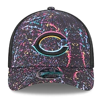 Youth New Era Black Chicago Bears 2025 NFL Crucial Catch 9FORTY Adjustable Hat