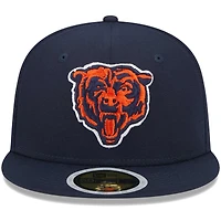 Youth New Era Navy Chicago Bears  Main 59FIFTY Fitted Hat