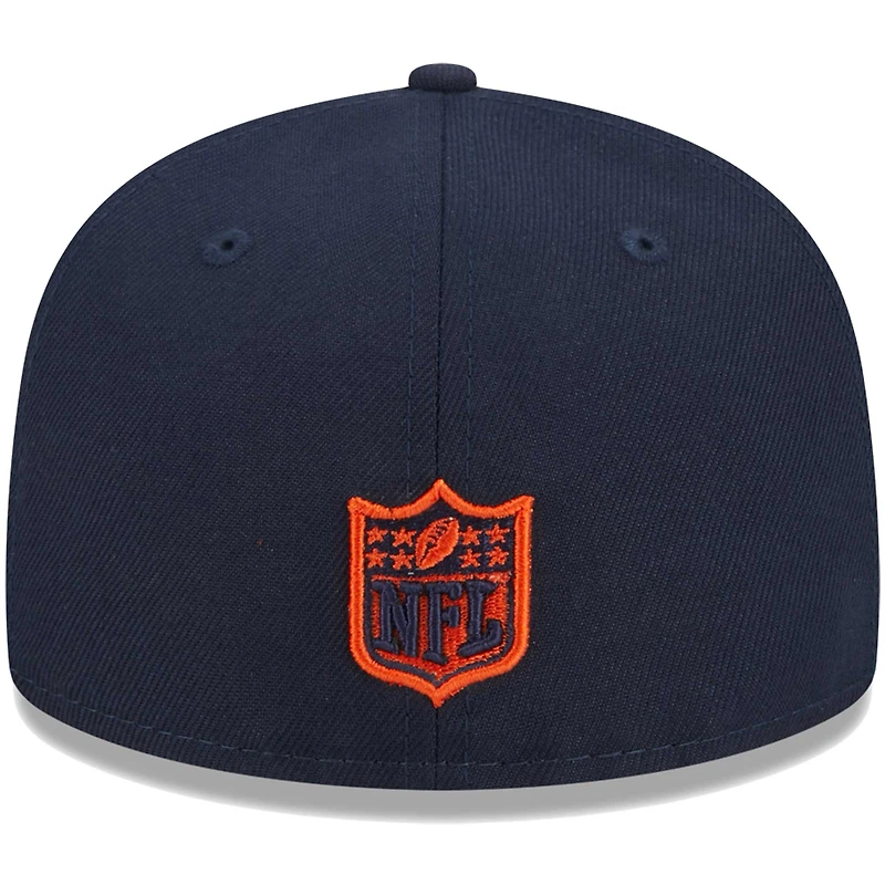 Youth New Era Navy Chicago Bears Main 59FIFTY Fitted Hat