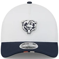 Youth New Era  White/Navy Chicago Bears 2025 NFL Training Camp A-Frame 9FORTY Adjustable Hat