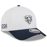 Youth New Era  White/Navy Chicago Bears 2025 NFL Training Camp A-Frame 9FORTY Adjustable Hat