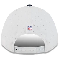Youth New Era  White/Navy Chicago Bears 2025 NFL Training Camp A-Frame 9FORTY Adjustable Hat