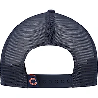 Youth New Era White/Navy Chicago Bears Distressed 9FIFTY A-Frame Snapback Hat