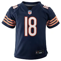Maillot de match Nike Caleb Williams bleu marine des Chicago Bears pour jeune